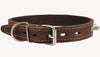 Thick Genuine Leather Spiked Dog Collar1" Wide Brown 17"-21" Neck 1" Wide Bulldog, Amstaff, Pitbull