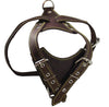 Brown Genuine Leather Dog Harness, Medium. 25.5"-29" Chest size, 1" Wide Amstaff