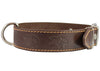Dogs My Love Genuine Leather Dog Collar 1.4"x25" Fits 17"-22" Neck, Brown German Shepherd