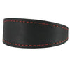 Black Real Leather Tapered Dog Collar 1,5" Wide, Fits 8.5"-10.5" Neck, Small, Dachshund