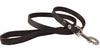4' Genuine Leather Classic Dog Leash Brown 3/4" Wide for Large Dogs