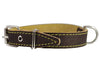Genuine Thick Leather Dog Collar 13"-19.5" Neck Size, 1" Wide, Brown