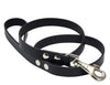 Dogs My Love Genuine Leather Classic Dog Leash 4 Ft Long 9 Sizes Black
