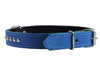 Dogs My Love Genuine Leather Studded Padded Dog Collar 15" x5/8" Wide Fits 10"-13" Neck