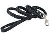 Genuine Fully Braided Leather Dog Leash 4 Ft Long 3/8" Wide, Small Breeds