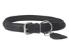 Genuine Leather Rolled Dog Collar Neck: 10.5"-14" size, Chow Chow, Collie, Labrador, Puppies