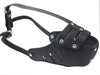Real Leather Cage Basket Secure Dog Muzzle #118 Black (Circumference 11.8", Snout Length 3.5")