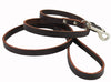 Genuine Leather Classic Dog Leash Brown 1/2 Wide 4 Ft Basset Hound, Collie, Shar-Pei