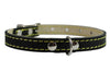 Black Real Leather Dog Collar 9.5"-13" Neck Size, 1/2" Wide Yorkshire Terrier, Puppies