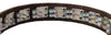 Training Pinch and Genuine Leather Studded Dog Collar Fits 18"-22" Neck Brown 25.5"x1.5" Wide