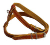 Dogs My Love Real Leather Feline Harness, 16"-18.5" Chest, 1/2" Wide, Medium to Large Cats
