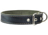 Thick Genuine Leather Dog Collar, Cotton Padded, 1.25" Wide.
