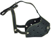 Real Leather Cage Basket Secure Dog Muzzle - Great Dane, Bernard, Mastiff(Circumf 17", Snout 5")
