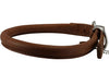Dogs My Love Genuine Leather Rolled Dog Collar 15"-18" neck size, Chow Chow, Collie, Labrador