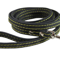 Genuine Leather Dog Leash 1/2" Wide 6 Ft, Small Breeds