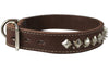 Genuine Leather Spiked Studded Dog Collar 1.5" Wide 18"-22" Neck Retriever, Doberman, Rottweiler