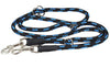 Adjustable Multifunctional Rope Dog Leash 42"-70" Blue/Black