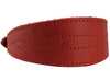 Red Real Leather Tapered Extra Wide Whippet Dog Collar 2" Wide, Fits 11.5"-15" Neck, Medium