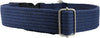 Cotton Web Adjustable Dog Collar 4 Sizes Blue