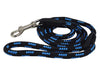 Dogs My Love 6ft Long Braided Rope Dog Leash Blue with Black 6 Sizes