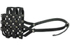 Genuine Leather Dog Basket Dog Muzzle #111 (Circumference 14.3", Snout 4") Pitbull, Rottweiler