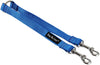 10" Long Nylon 2-Way Double Dog Leash - Two Dog Coupler Blue 4 Sizes