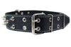 Dogs My Love Real Leather Spiked Dog Collar Spikes, 1.85" Wide. Fits 22"-26" Neck, XLarge Breeds