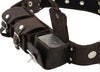 6lbs Genuine Leather Weighted Dog Collar for Exercise and Training. Fits 19"-24" Neck size