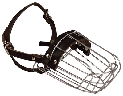 Metal Wire Basket Dog Muzzle Doberman Pinscher Female, Collie. Circumference 10.75