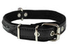 Genuine Leather Braided Dog Collar, Black 1" Wide. Fits 14"-18" Neck.