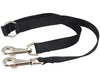 15" Nylon 2-way Double Dog Leash - Two Dog Coupler Black 3 Sizes