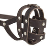Real Leather Dog Basket Muzzle #0 Brown - Spaniel, Poodle, Schnauzer (Circumf 8.5", Snout Length 2")