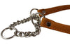 Martingale Genuine Leather Dog Collar Choker Medium to Large 16"-19" Neck, Pitbull, Amstaff, Boxer