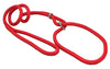 Dog Show Lead Braided Tubular Nylon 52" Long Red