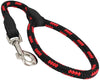 Dogs My Love 18-inch Rope Dog Leash Short Red/Black