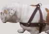 Genuine Brown Leather Dog Pulling Walking Harness XLarge. 35"-39.5" Chest, 1.5" Wide Straps