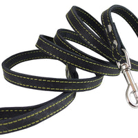 Genuine Thick Leather Dog Leash 5/8" Wide 6 Ft, Medium, Large