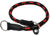 Dogs My Love Round Braided Rope Nylon Choke Dog Collar with Sliding Stopper Red/Black