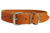 Genuine Leather Studded Dog Collar, 1.25" Wide. Fits 15"-18.5" Neck. Amstaff