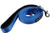 Dogs My Love 6ft Long Neoprene Padded Handle Nylon Leash 4 Sizes Blue