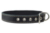 Genuine Leather Dog Collar, Cotton Padded, 1" Wide.