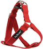 Cotton Web Adjustable Dog Step-in Harness 4 Sizes Red