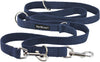 1" Wide Cotton Web 6-Way European Multi-functional Dog Leash, Adjustable Lead 45"-78" Long, Large