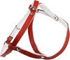Leather Dog Harness Padded Red