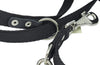 1" Wide 6 Way European Multi-functional Dog Leash, Adjustable Lead Black 40"-70" Long