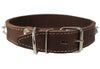 Genuine Leather Spiked Studded Dog Collar 1.5" Wide 18"-22" Neck Retriever, Doberman, Rottweiler