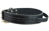 Dogs My Love Genuine Leather 25"x1.75" Wide Handle Collar Fits 18"-21" Neck Black Large Pitbull