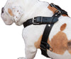 Genuine Black Leather Dog Pulling Walking Harness XLarge 33"-37" Chest 1.5" Wide Straps, Padded