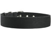 Black Heavy Duty Cotton Web Dog Collar 1.5" Wide. Fits 20"-25.5" Neck XLarge