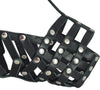 Secure Genuine Leather Mesh Dog Basket Muzzle - Pit Bull, (Circumference 12.5", Snout Length 3.5")